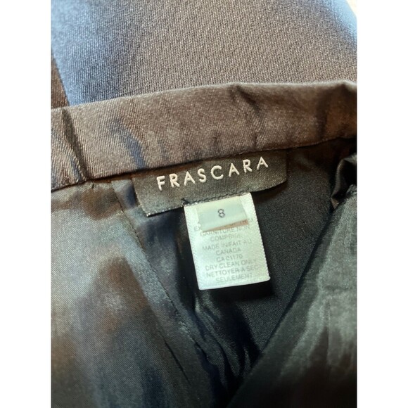 Frascara Silk Wool Pants Black Eveningwear Cocktail Wedding Old Money Designer 8 - Picture 3 of 16